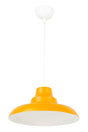 Carmen Special Design Modern Sports Cafe-kitchen Orange Inside White (Diameter 30 Cm) Suspended Single Chandelier - Swordslife