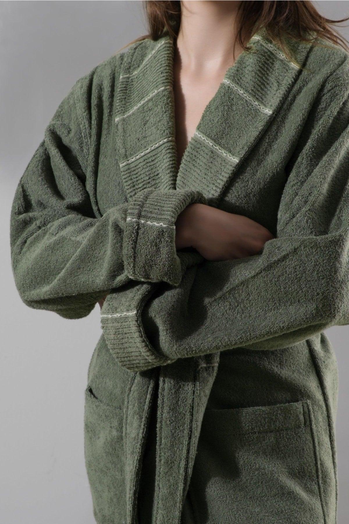 Carmine Robe Olive - Extra Soft