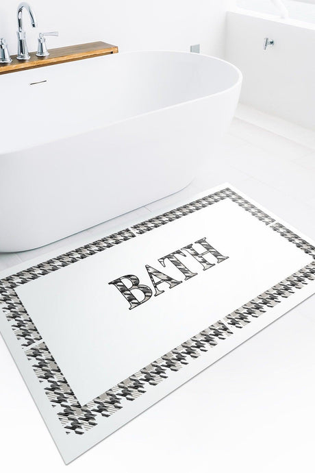 Carnival Crowbar Bath Written 2 Piece Bath Mat Set - Swordslife