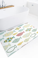 Carnival Fish Bath Mat Set - 50x60 cm And 60x100 cm - Swordslife