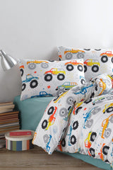 Cars 100% Cotton Ranforce Single Duvet Cover Set 160x220 - Swordslife