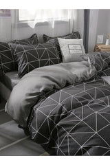 Double Sided Double Duvet Cover Set With Elastic Sheet - Swordslife