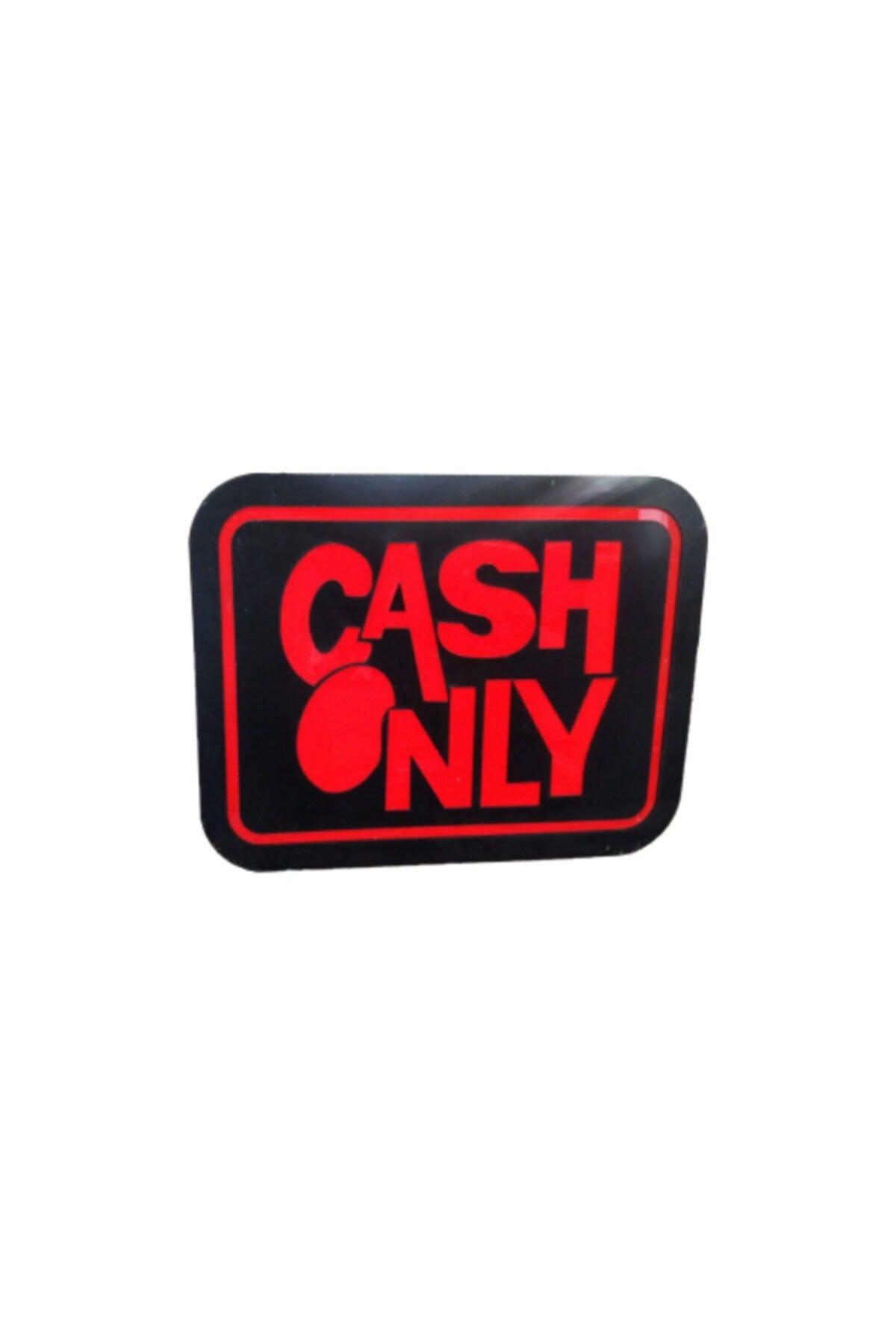 Cash Only Written Visual Sign 3d Led