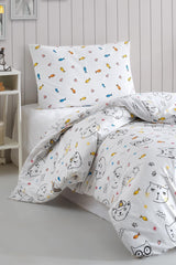 Cat Sheet Elastic Single Duvet Cover Set - Swordslife