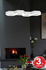 Catena (White Case, White Light) Led Modern Led Chandelier - Swordslife