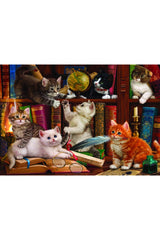 Cats and Books / 500 Piece Puzzle, Code:3618 - Swordslife