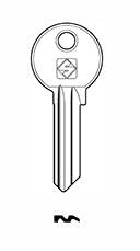 Cylinder key common - SILCA: CB6X (Errebi: CO6T) - Swordslife