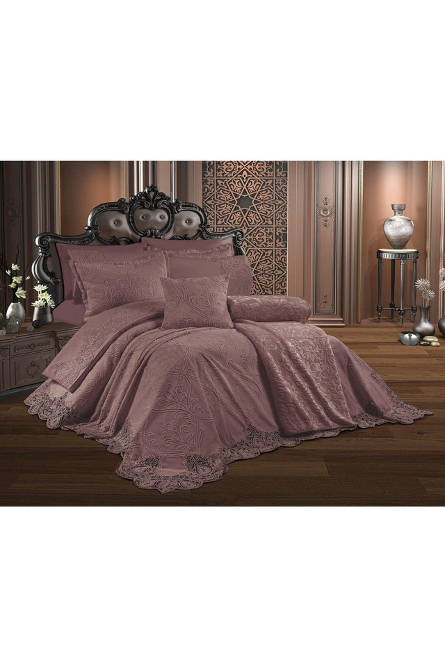 Dowry Package 10 Pieces Plum (bedspread+duvet cover+blanket) - Swordslife