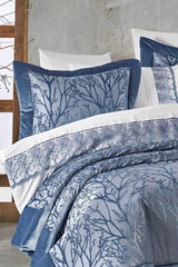 Dowry Package 10 Pieces (bedspread+duvet cover+blanket) Spring Blue - Swordslife