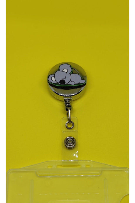 Chrome Koala Badge Holder