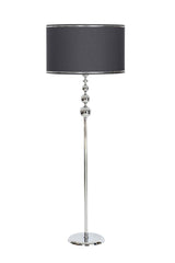 Chrome Plated Triple Sphere Flat Single Metal Leg Floor Lamp - Swordslife