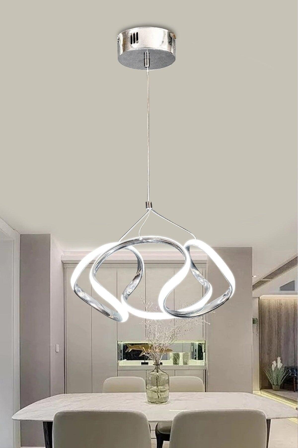 Chrome White Light Drone Model Lux Decorative Led Chandelier - Swordslife