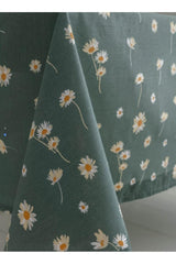 Floral Printed Cotton Table Cloth 150 X 180 Cm - Swordslife