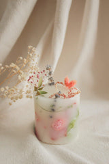 Special Design Candle with Flowers (DRY FLOWER AND FRARED CANDLE) (BLOOM) - Swordslife