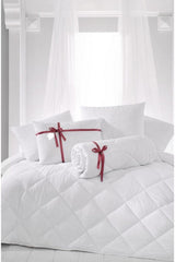 Double Anti-allergic Lux Microfiber Quilt + 2 Pieces 800 Gr Bead Silicone Pillow Set - Swordslife