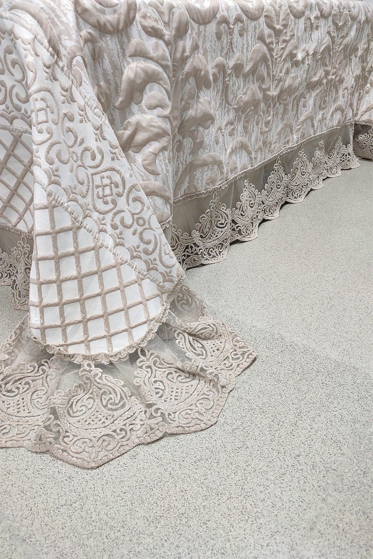 Double French Lace Muslin Bedspread - Swordslife