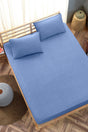 Double Elastic Bed Sheet Set - Blue - Swordslife