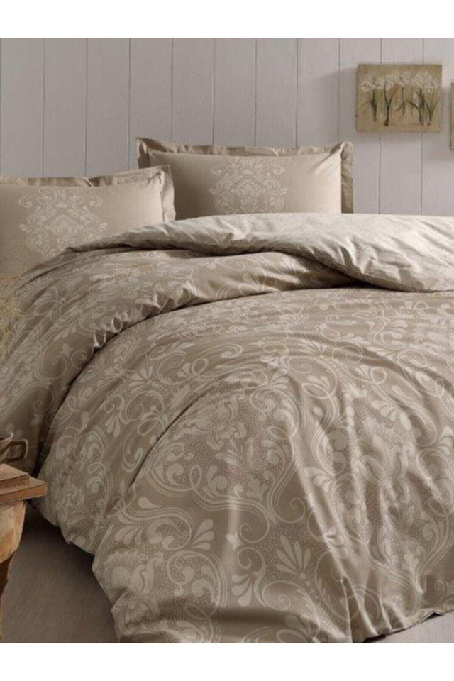 Double Ranforce Duvet Cover Set Antico Beige - Swordslife