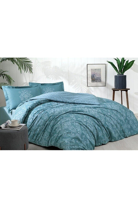 Double Ranforce Duvet Cover Set Antico Petrol - Swordslife