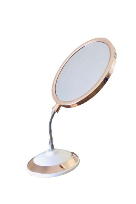 360 Degree Tiltable Oval Makeup Mirror With Double Side Magnifying Glass - Swordslife