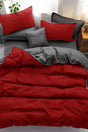 Double Sided Duvet Cover Set Double Red - Smoked - Swordslife