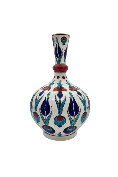 Çintemani Patterned Teardrop Tile Vase - Swordslife