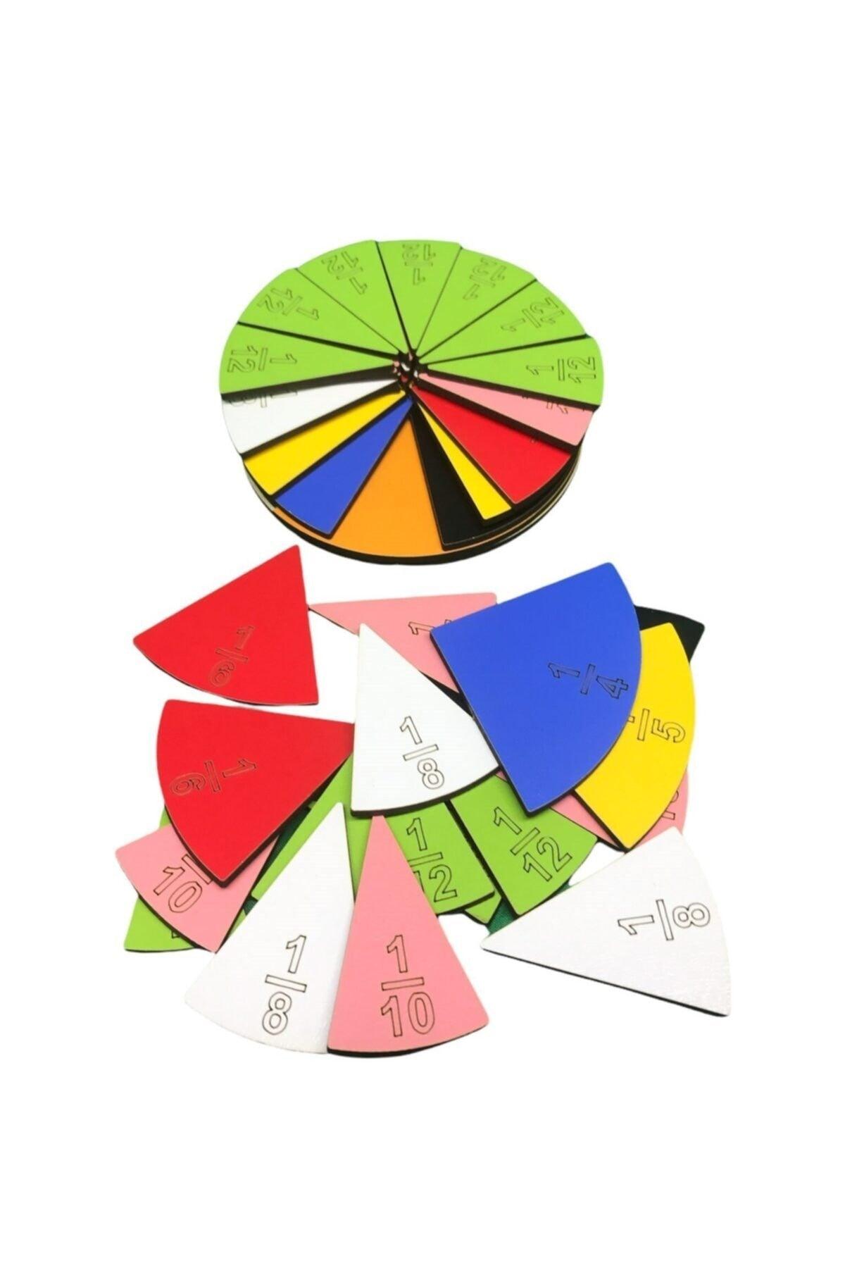 Circular Fraction Set (wood) 51 Pieces