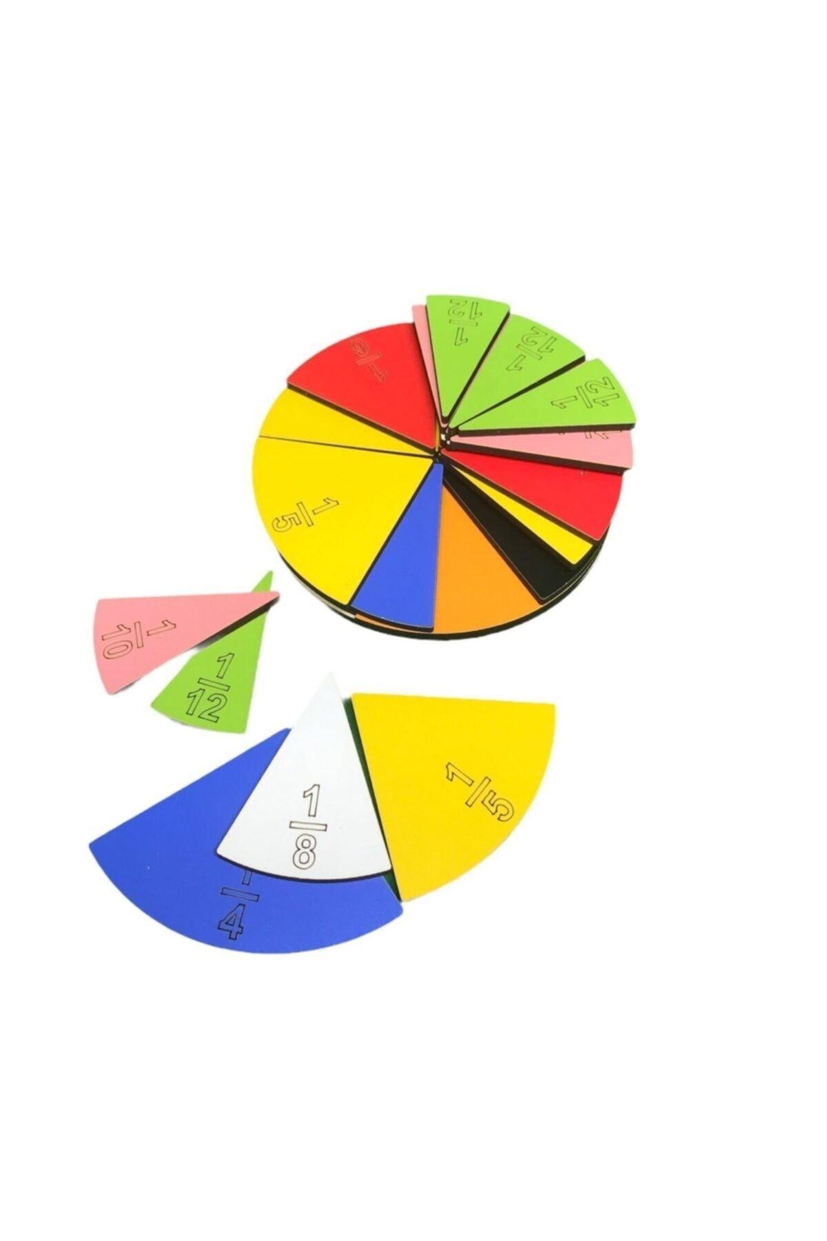 Circular Fraction Set (wood) 51 Pieces