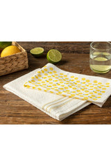 Citron Cotton 2 Pack Drying Towel 30x50 Cm Yellow