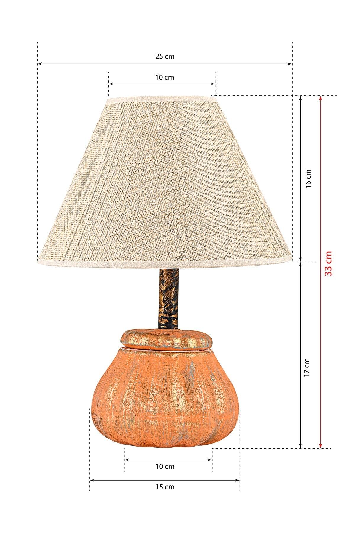 Citrouille Ceramic Lampshade Orange Gold Srmk-53 - Swordslife