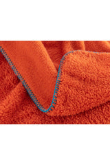 Claire Sherpa Single Plain Blanket - Orange - Swordslife