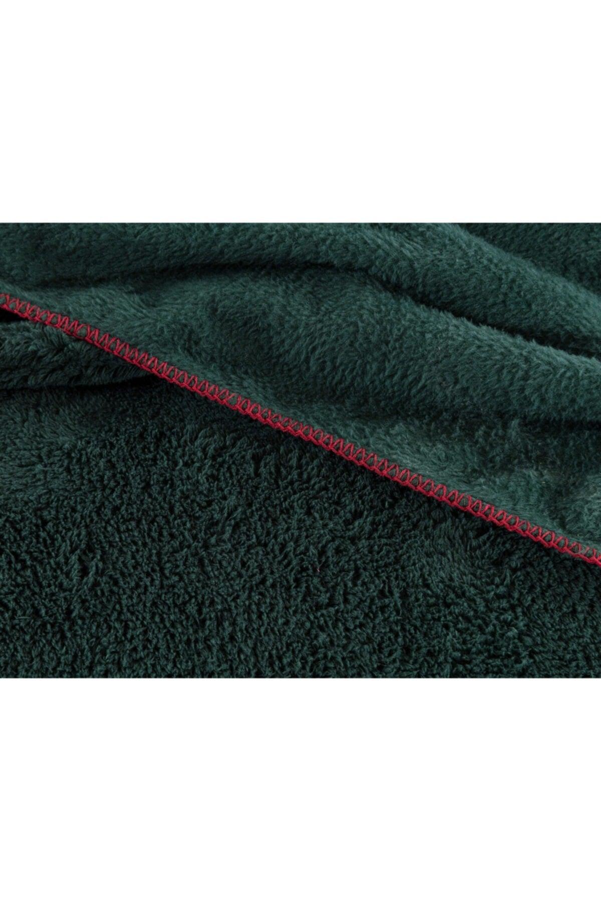 Claire Sherpa Single Plain Blanket - Green - Swordslife