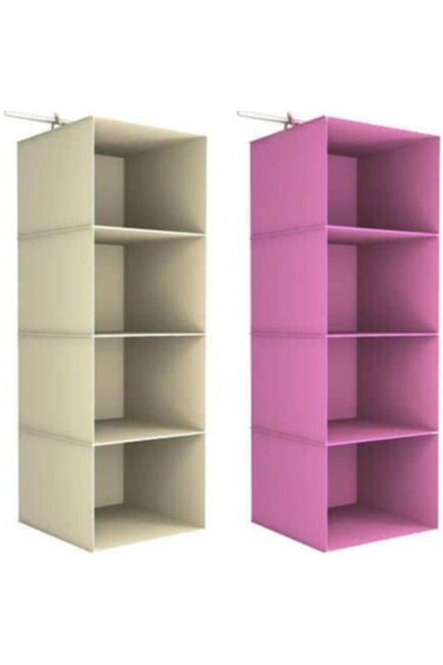 Wardrobe Organizer 4 Compartments Foldable