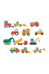 Kids Room Construction Equipment Sticker Set - Swordslife