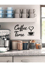 Coffee Time Wooden Modern Coffee Corner Kitchen Wall Decor - Swordslife