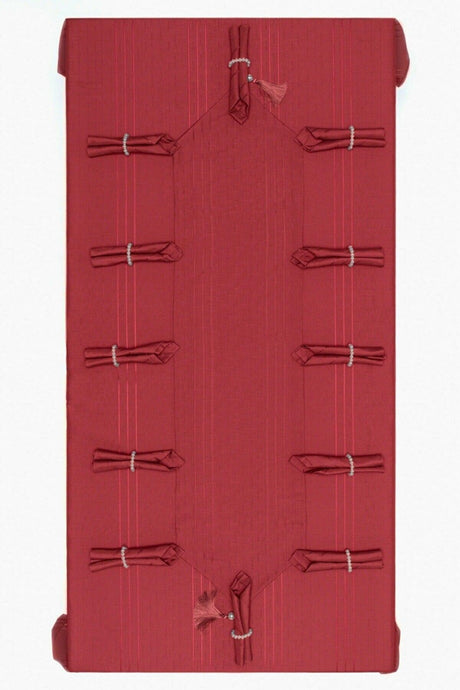 Colber Table Cloth Red Dinnerware Set - Swordslife