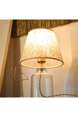 Collection Crystal Body Lampshade / Gold Threaded Fabric Headboard - Swordslife