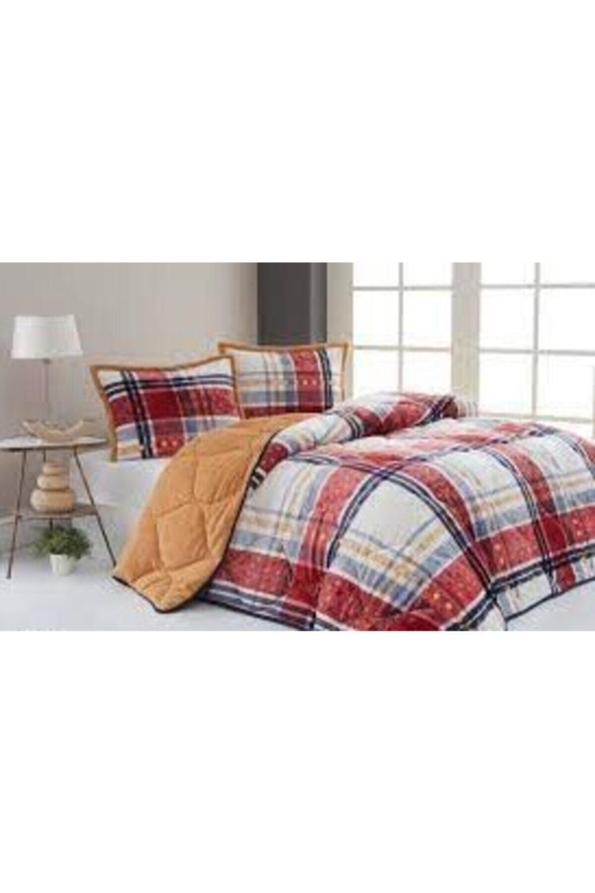 Comforter Double Duvet Set - Boris Red Ecru - Swordslife