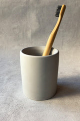 Concrete Toothbrush Holder Gray