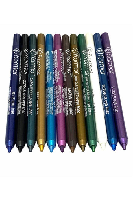 Cosmetic Colored Eye Pencils 12pcs