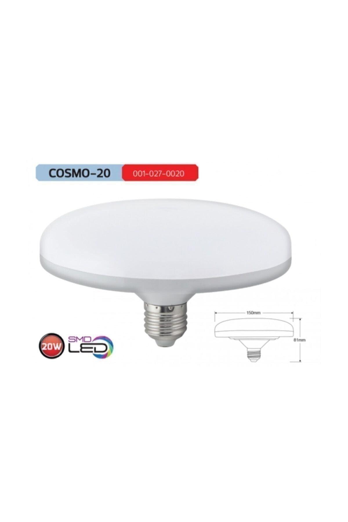 Cosmo-20 Ufo 20 Watt Led Bulb E-27 Lampholder White