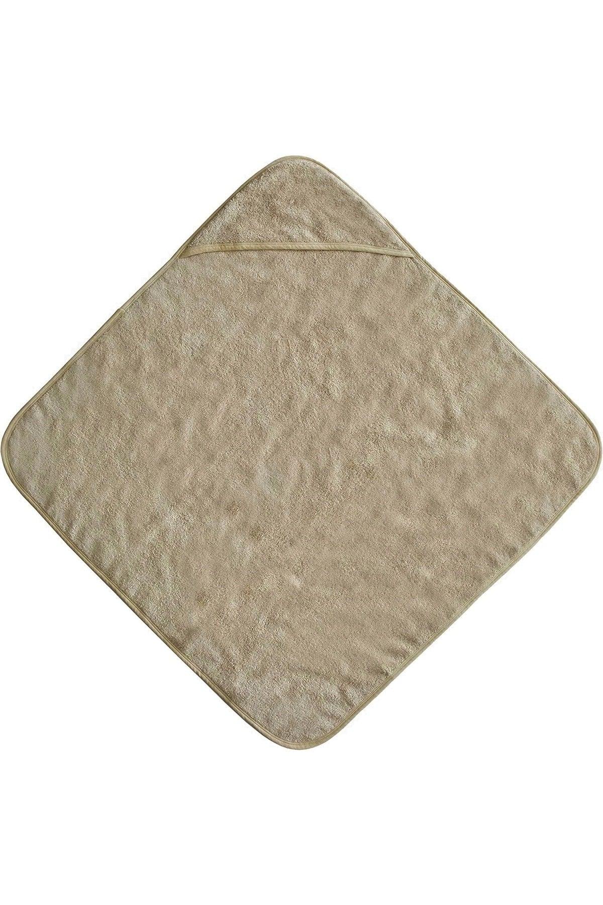 Cotton Baby-kids Hooded Towel Beige Swaddle Poncho - Swordslife