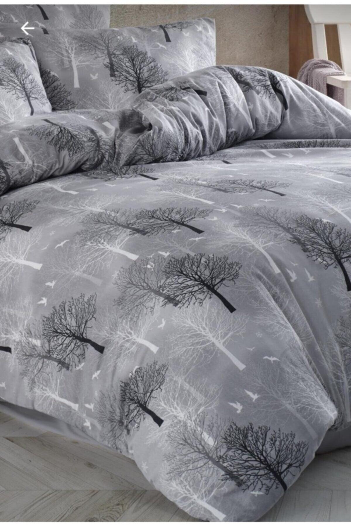 Cotton Gray Tree Single Duvet Cover Set New14533 - Swordslife