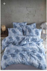 Cotton Blue Tree Double Duvet Cover Set - Swordslife