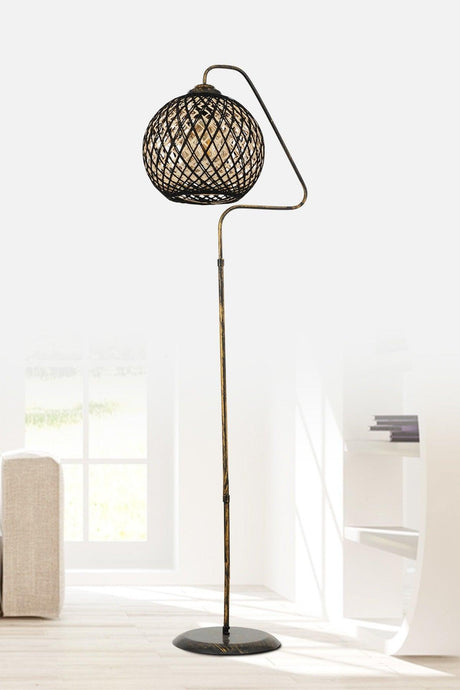 Coude Floor Lamp Gold-black Lmbd-62 - Swordslife