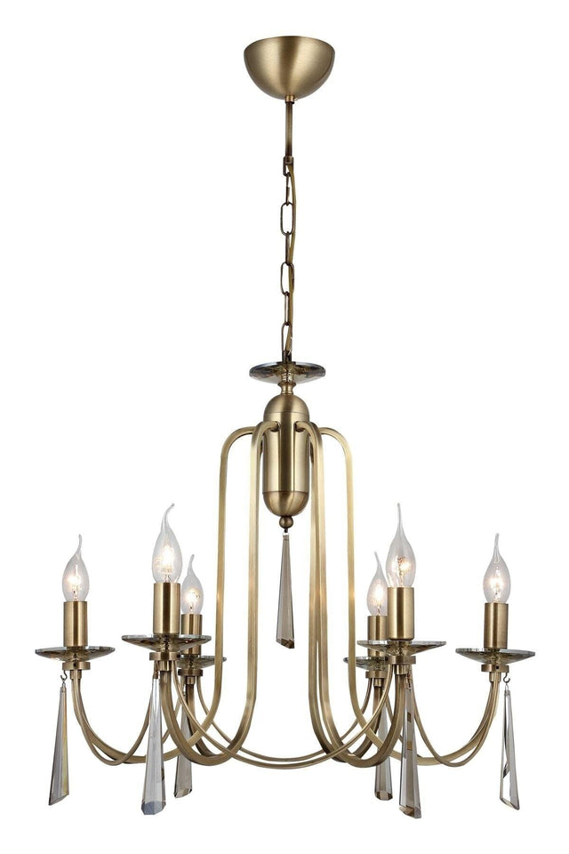 Countess 6 Tumbled Chandelier 6xe14 - Swordslife