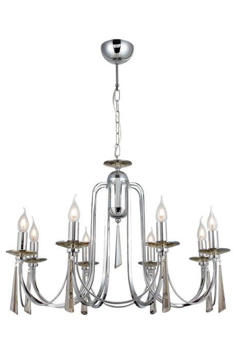 Countess 8 Li Chrome Chandelier 8xe14 - Swordslife