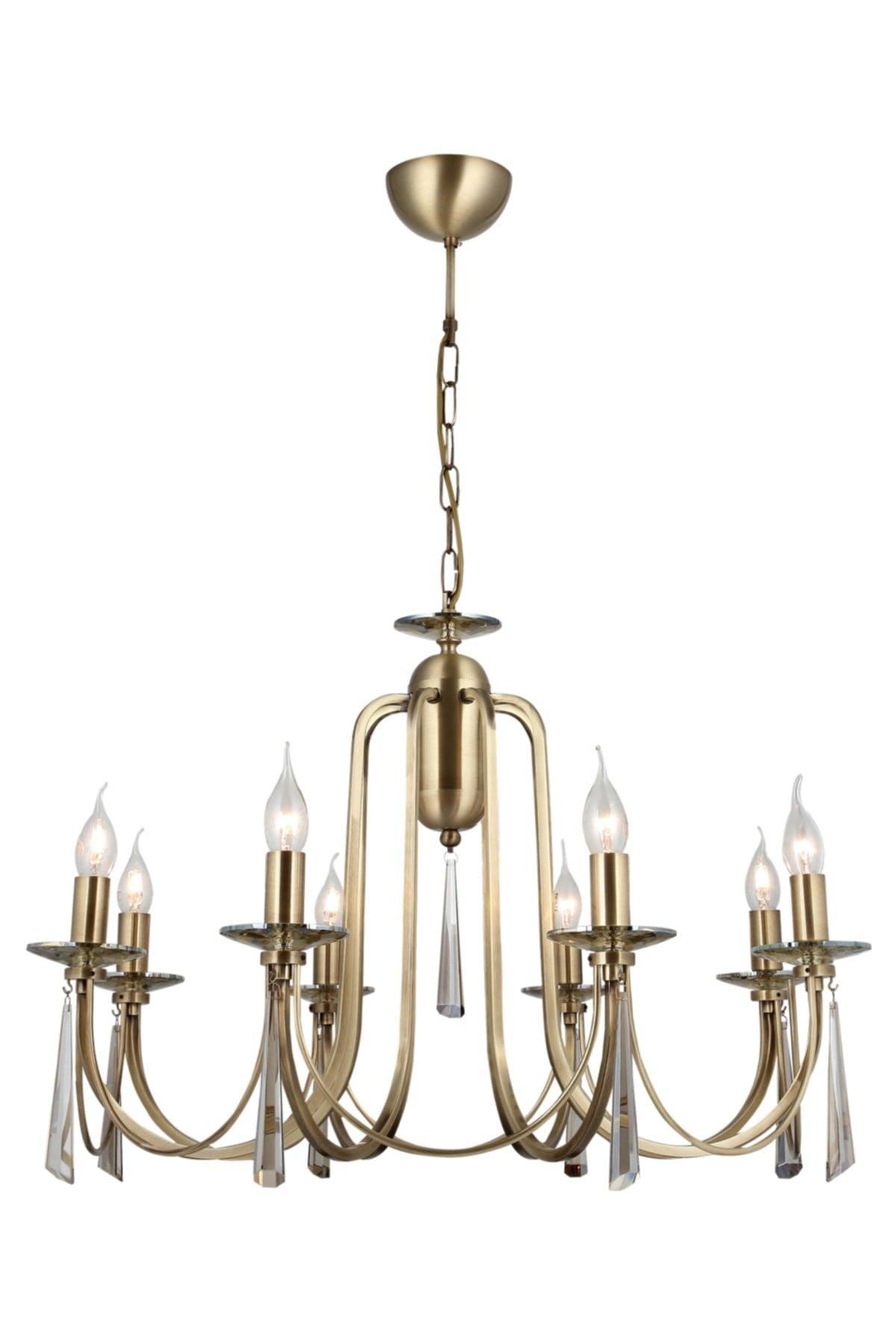 Countess 8 Lit Tumbled Chandelier 8xe14 - Swordslife