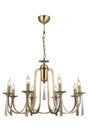 Countess 8 Lit Tumbled Chandelier 8xe14 - Swordslife