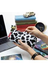 Cow Pattern Black and White Pencil Case Makeup